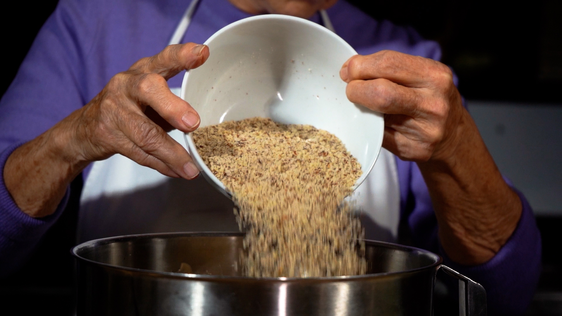 Ingredienti e impasto della torta alle castagne